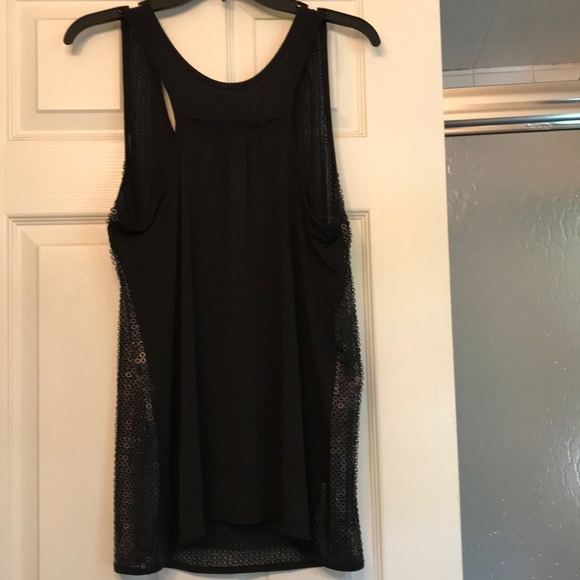 Brown circle-sequined party top - Picture 2 of 4